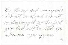 MAZ5466 - Be Strong and Courageous - 18x12