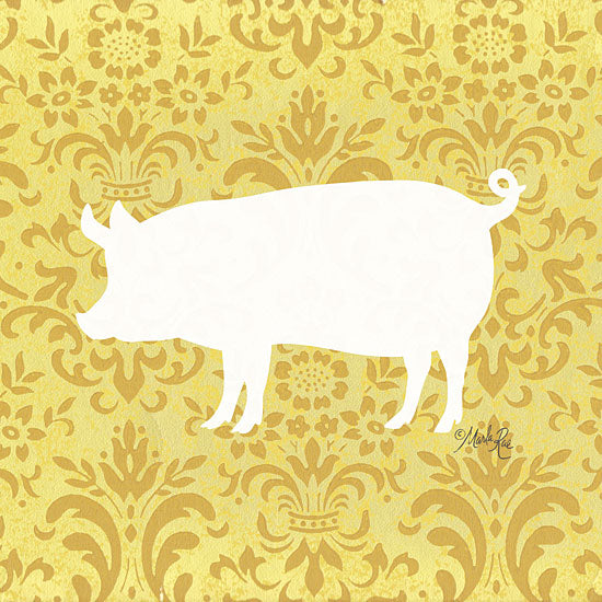 Marla Rae MAZ5543 - MAZ5543 - Pig Silhouette - 12x12 Pig, Silhouette, Portrait, Patterns from Penny Lane