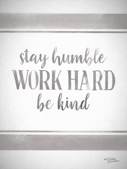 Michele Norman MN184 - MN184 - Work Hard - 12x16 Work Hard, Stay Humble, Be Kind, Motivational from Penny Lane