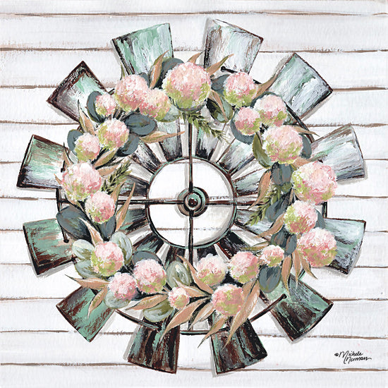 Michele Norman MN185 - MN185 - Farmhouse Florals - 12x12 Farmhouse, Flowers, Windmill, Shiplap, Farm from Penny Lane