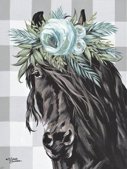 Michele Norman MN213 - MN213 - Fiona - 12x16 Horse, Flower, Square Quilt Pattern, Portrait, Selfie from Penny Lane
