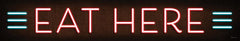 MOL1421 - Neon Eat Here - 36x6