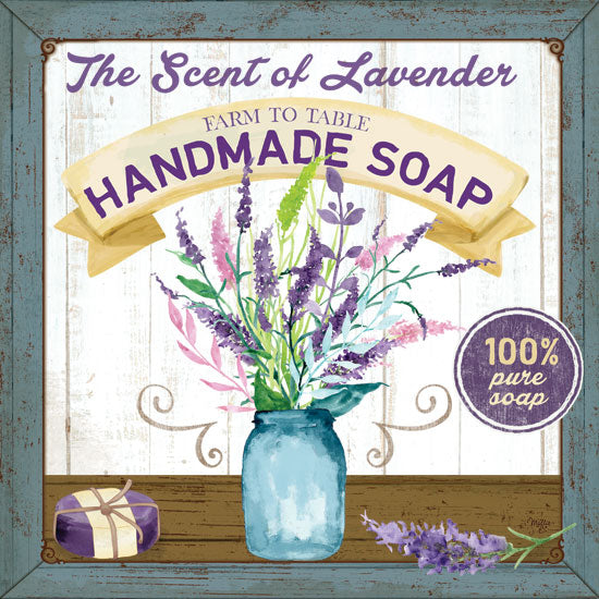 Mollie B. MOL1909 - Farm to Table Handmade Soap Lavender, Herbs, Soap, Handmade, Glass Jar, Flowers from Penny Lane