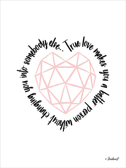 Martina Pavlova PAV101 - True Love - 12x16 True Love, Diamond, Heart, Love, Inspiring, Signs from Penny Lane