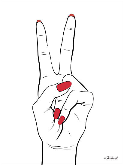 Martina Pavlova PAV109 - Victory in Your Hand - 12x16 Victory, Peace Sign, Hand, Peace from Penny Lane
