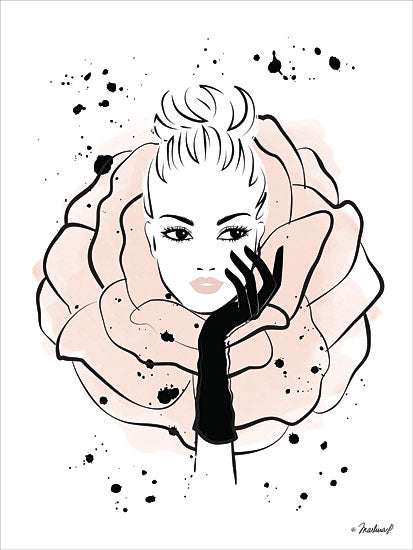 Martina Pavlova PAV190 - PAV190 - Rose Lady - 12x16 Abstract, Figurative, Fashion from Penny Lane