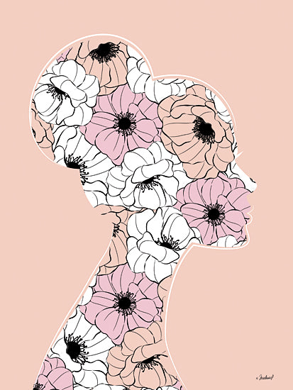 Martina Pavlova PAV259 - PAV259 - Flower Lady    - 12x16 Flowers, Woman, Outline from Penny Lane