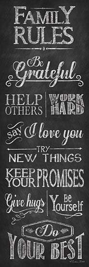 Susan Ball SB231 - Family Rules - Family, Rules, Chalkboard, Signs from Penny Lane Publishing