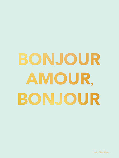 Seven Trees Design ST510 - Bonjour Amour - 12x16 Bonjour, Amour, Hello, Love, French from Penny Lane