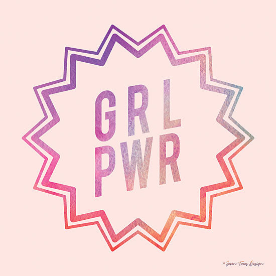 Seven Trees Design ST518 - Girl Power II - 12x12 Girl Power, Tween, Kid's Art, Rainbow Color, Retro from Penny Lane
