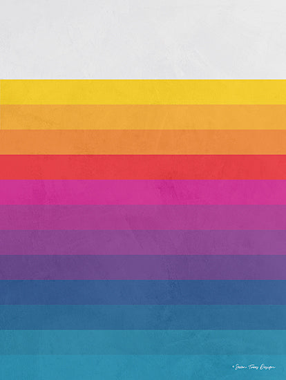 Seven Trees Design ST625 - ST625 - Vintage Retro Lines I - 12x16 Lines, Rainbow Colors, Patterns, Modern from Penny Lane